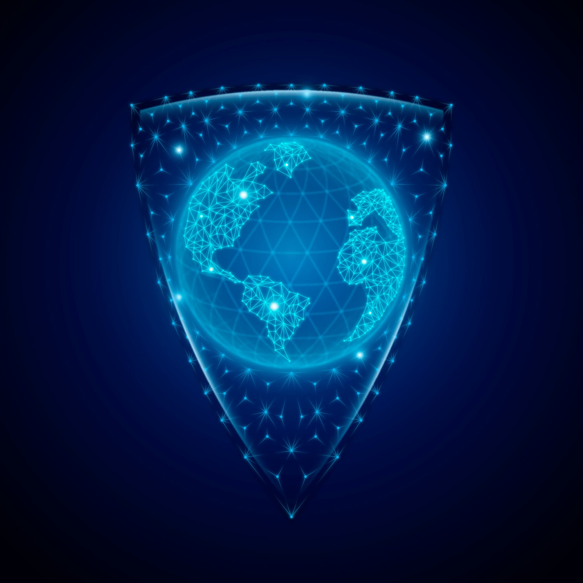 Map screenshot showing a circular radius and a hand-drawn polygon area