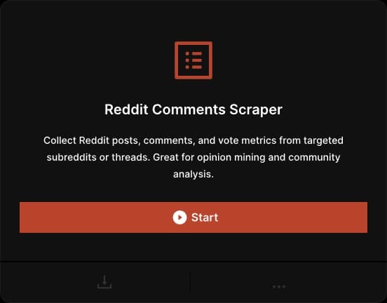 Reddit Comments Scraper