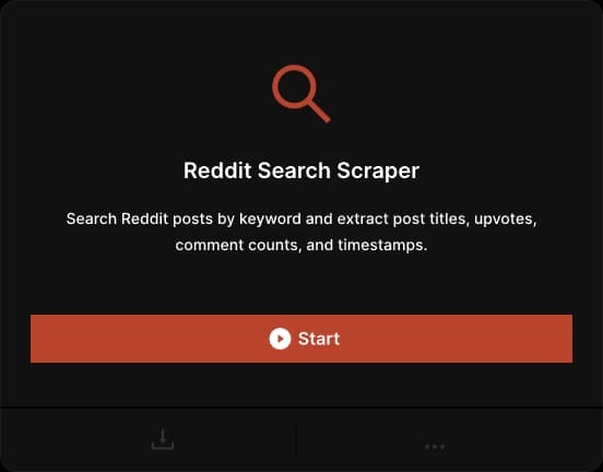 Reddit Search Scraping