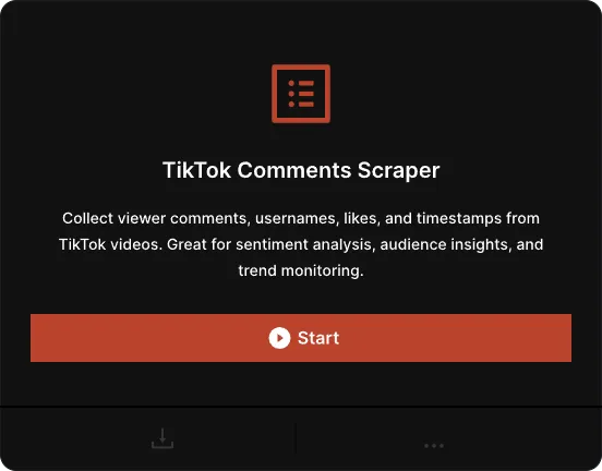 TikTok Comments Scraper