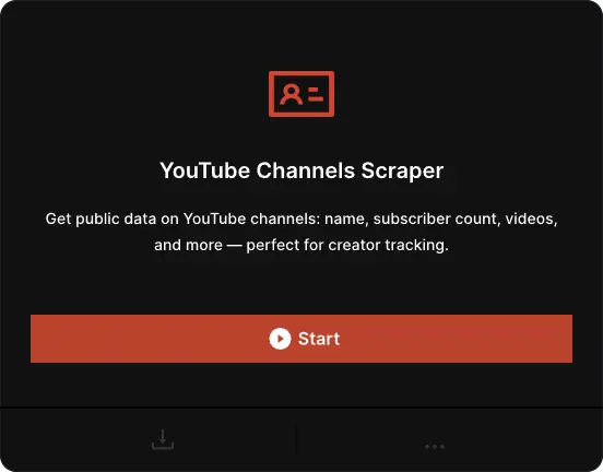 YouTube Channel Scraping