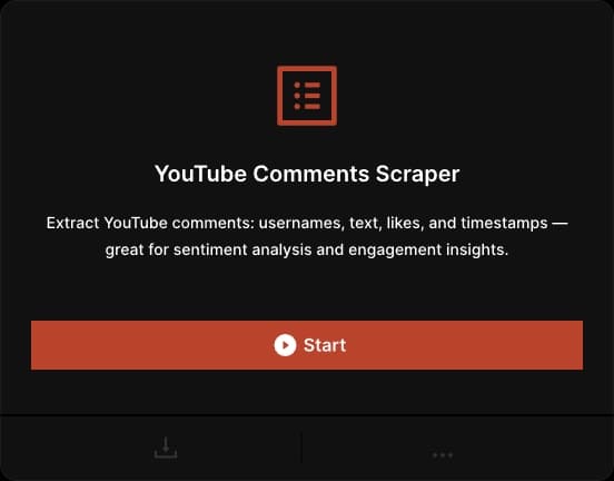 YouTube Comments Scraping