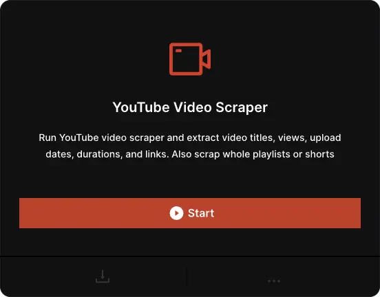 YouTube Video Scraping